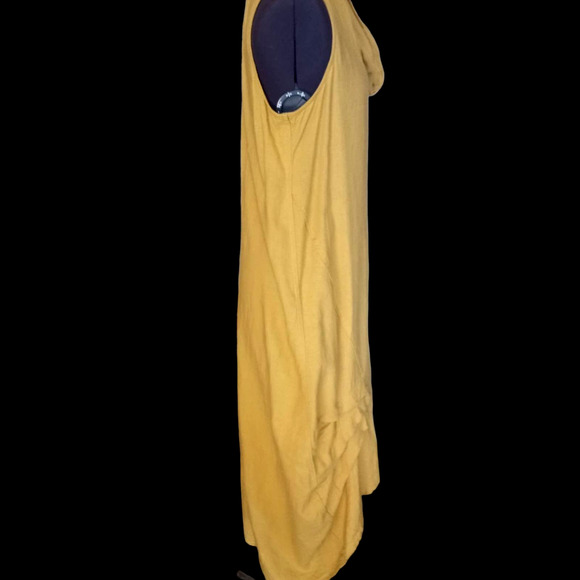 For Cynthia cowl neck chartreuse dress, Medium - Picture 4 of 7